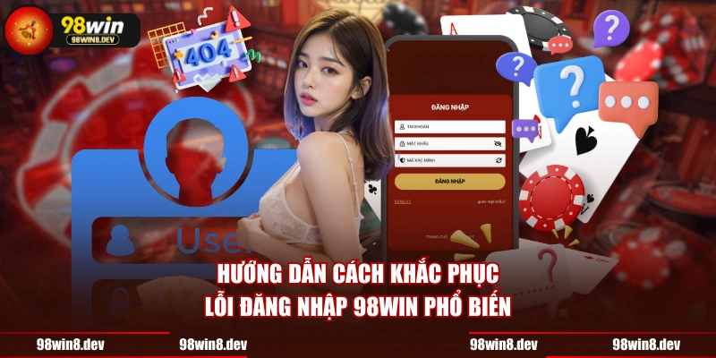 Hướng dẫn cách khắc phục lỗi đăng nhập 98WIN phổ biến